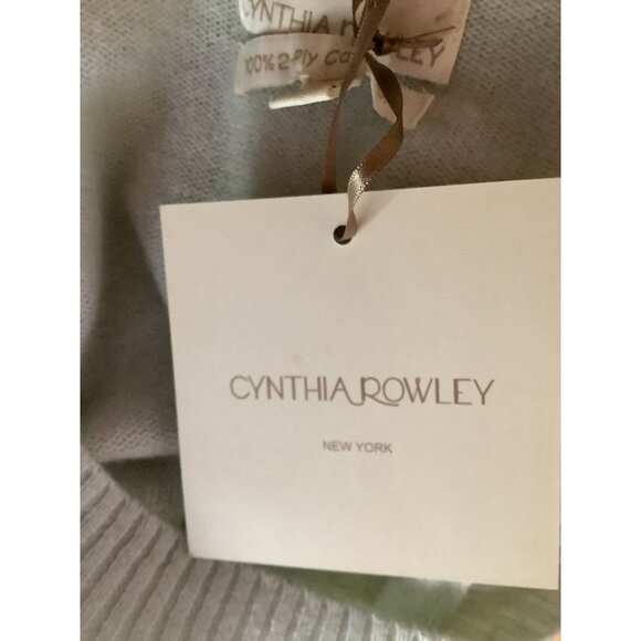 NWT Cynthia Rowley Womens Mint 2-Ply 100% Cashmere Sweater S - Picture 7 of 8